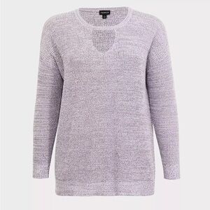 NWOT Torrid Grey Marl Keyhole Tunic 3X